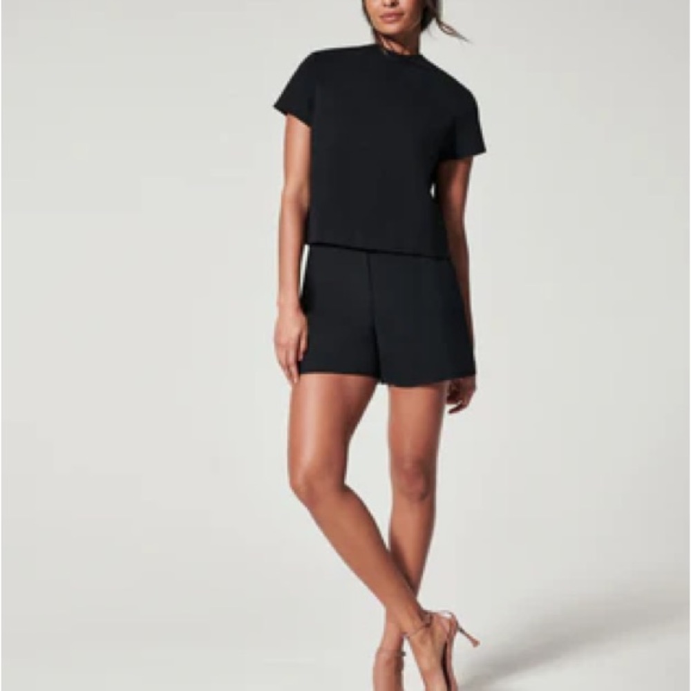 SPANX Black Perfect A-Line Shorts